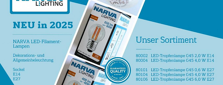 NARVA LED Filament Lampen